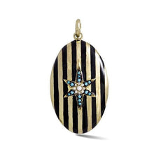 Lillian Striped Enamel Star Locket