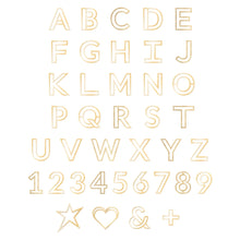 Number Chain Letter Bracelet