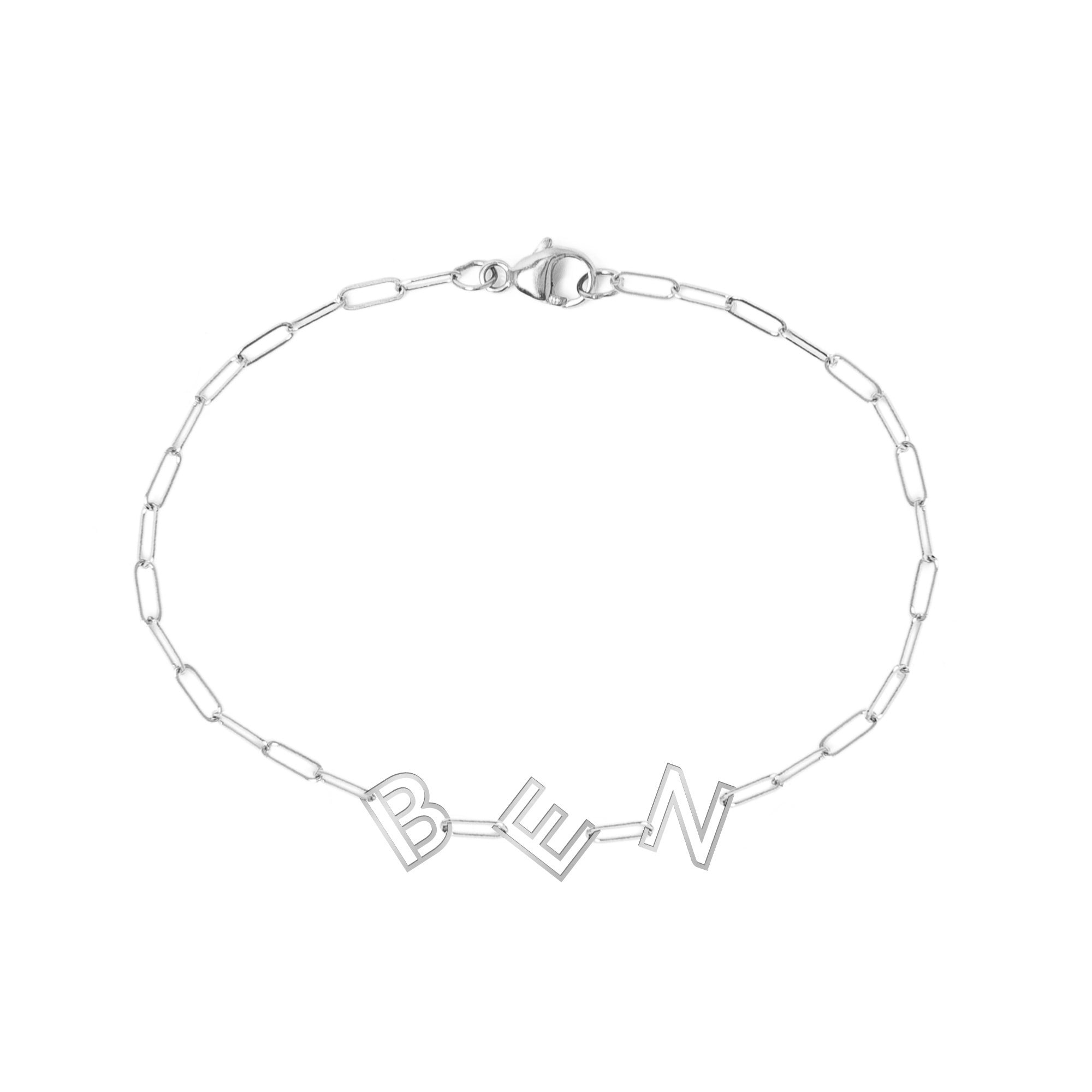 Personalized Chain Letter Bracelet