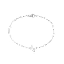 Single Chain Letter Bracelet