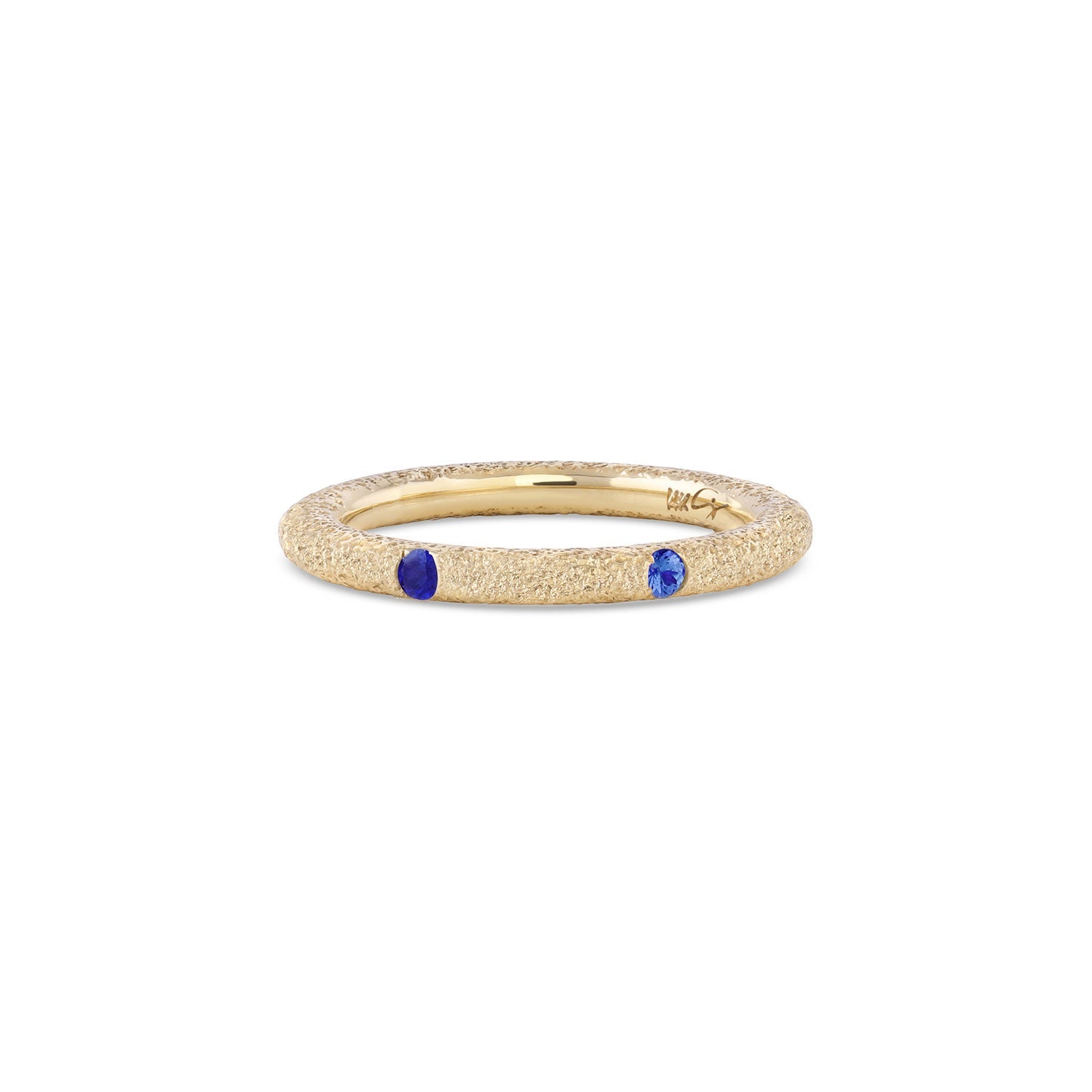 Maude Diamond or Gemstone Stacking Ring with Luster Finish