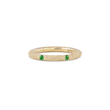 Maude Diamond or Gemstone Stacking Ring with Luster Finish