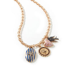 Lillian Striped Enamel Star Locket
