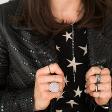 Diamond Infinity Station Y Necklace