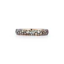 Gemstone or Champagne Diamond Eternity Band Ring