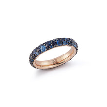 Gemstone or Champagne Diamond Eternity Band Ring