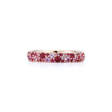 Gemstone or Champagne Diamond Eternity Band Ring