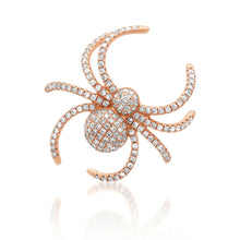 Large Single Diamond Spider Stud Earring
