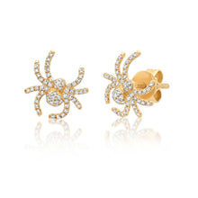 Mini Diamond Spider Stud Earrings