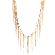 31" Fresh Water Pearl Fringe Chain Fringe Necklace