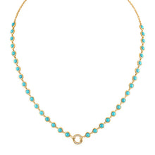 Gemstone or Diamond Closure Necklace