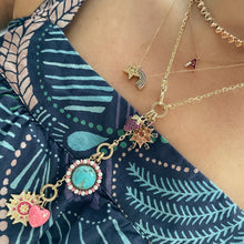 Triple Diamond Enhancer Lariat Chain with Diamond Clasp