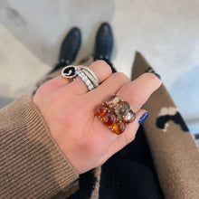 One of a Kind Jumbo Gumdrop Three Stone Cabochon Ring