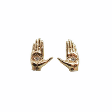 Hamsa Ladyfinger Stud Earrings