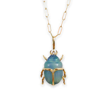 Luminescent Scarab Beetle Charm