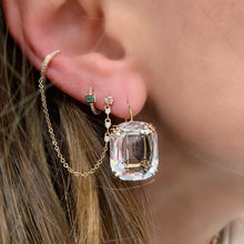 Gossip Jumbo Cushion Cut Wire Earrings
