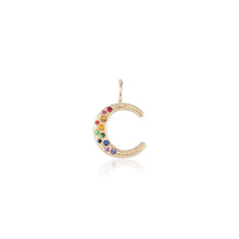 Puffy Gemstone Letter Charm