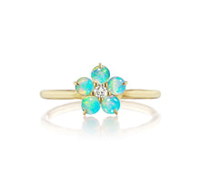 Medium Round Floral Stacking Ring