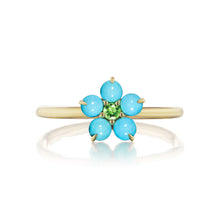 Medium Round Floral Stacking Ring