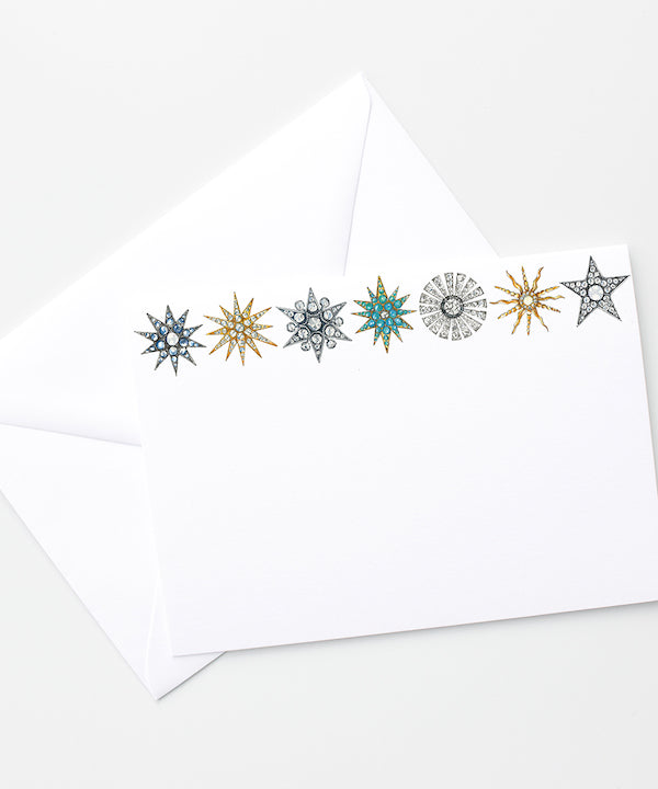 star brooches stationary