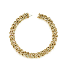 Medium Pave Diamond Link Bracelet