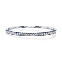 Diamond & Gemstone 3 Sided Bangle