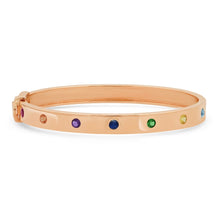 Multi Colored Round Rainbow Bangle