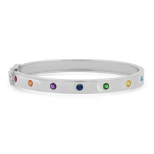 Multi Colored Round Rainbow Bangle