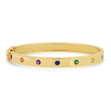 Multi Colored Round Rainbow Bangle