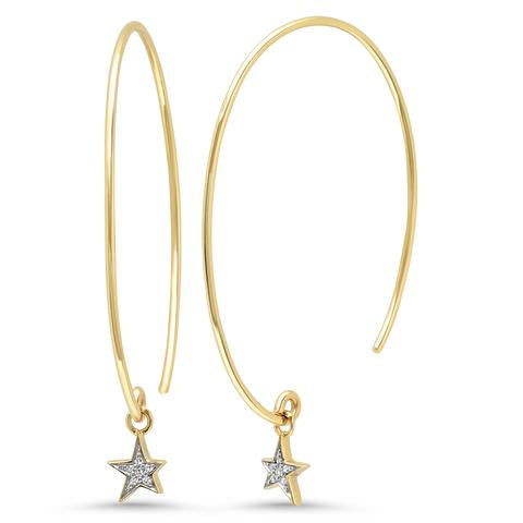 Eriness Star Hoop Earrings