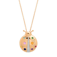 Multicolored Mama Ladybug Necklace