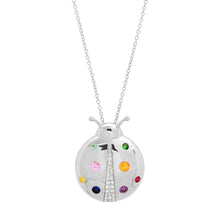 Multicolored Mama Ladybug Necklace