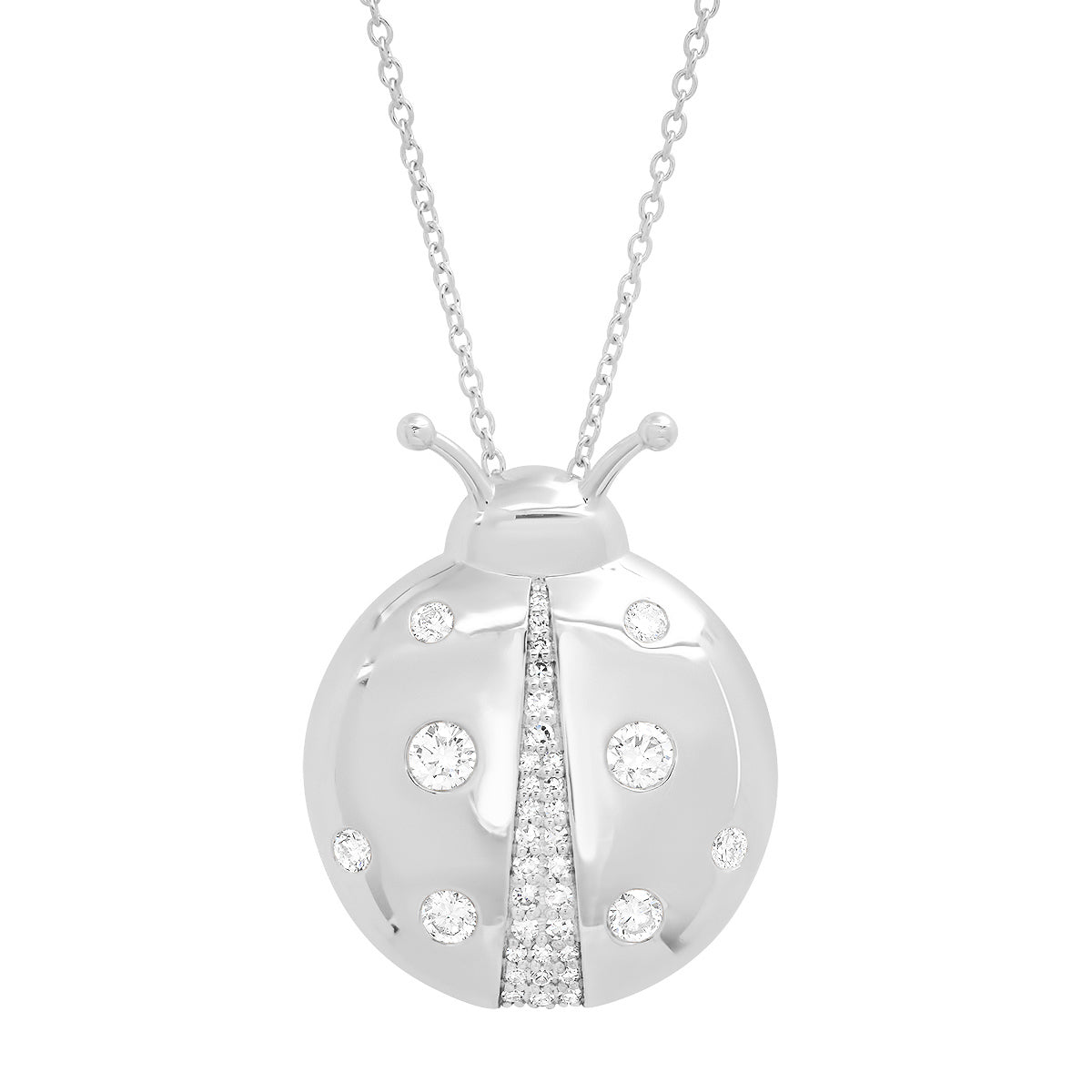 Diamond hot sale ladybug necklace