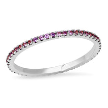 Micro Gemstone Eternity Band Ring
