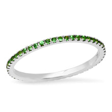 Micro Gemstone Eternity Band Ring