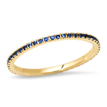 Micro Gemstone Eternity Band Ring