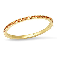 Micro Gemstone Eternity Band Ring