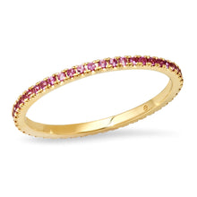 Micro Gemstone Eternity Band Ring