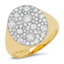 jumbo diamond signet ring