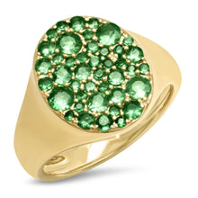 Semiprecious Gemstone Pinky Signet Ring