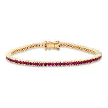 Gemstone Classic Tennis Bracelets