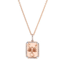 Mini Zodiac Nameplate Pendant Necklace