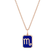 Mini Zodiac Nameplate Pendant Necklace