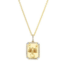 Mini Zodiac Nameplate Pendant Necklace