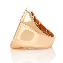 Jumbo Pave Octagon Signet Ring