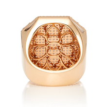 Jumbo Pave Octagon Signet Ring
