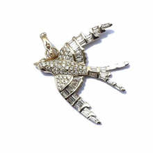 Evelyn Baguette Bird Charm Pendant