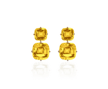 Gossip 2 Tier Citrine Drop Earrings