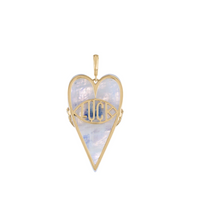 Precious Stone Heart Pendant