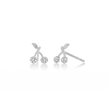 Diamond Mini Cherry Stud Earrings